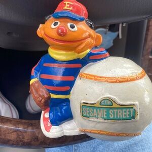 Vintage Sesame Street piggy bank Ernie 1971-1978